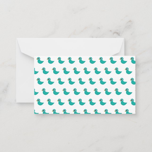 Carte De Correspondance Joli oiseau bleu (Devant)