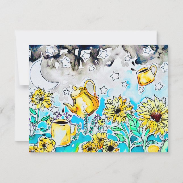 Carte De Correspondance Joli Tournesol (Devant)