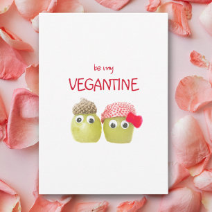 Carte De Correspondance Joli Valentin pour Végétalien - Fruits drôles d'am