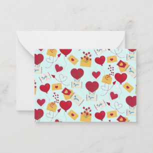 Carte De Correspondance Jolie lettre d'amour aérienne grunge pour la Saint