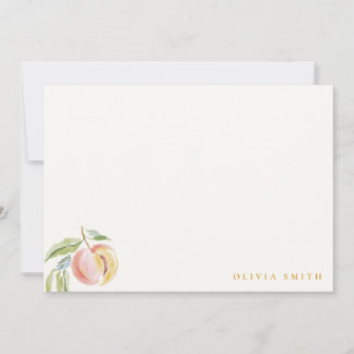 Carte De Correspondance Jolie Notre Petit Nectarine Aquarelle Anniversaire
