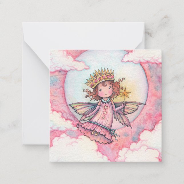 Carte De Correspondance Jolie Princesse Fée par Molly Harrison (Devant)
