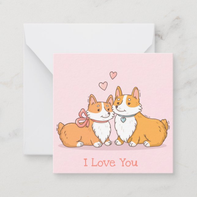 Carte De Correspondance Jolie Saint-Valentin (Devant)