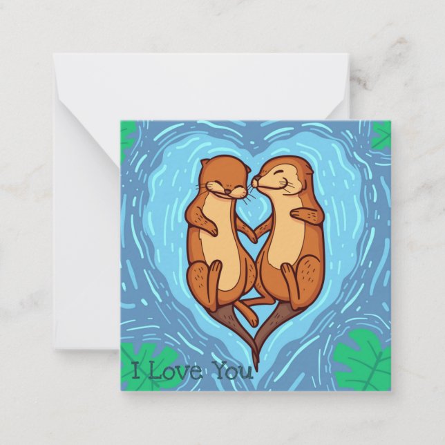 Carte De Correspondance Jolie Saint-Valentin (Devant)