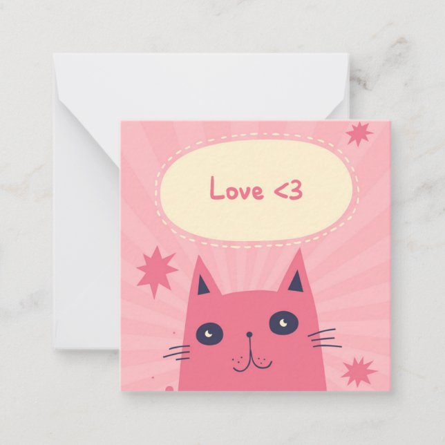 Carte De Correspondance Jolie Saint-Valentin (Devant)