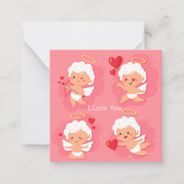 Carte De Correspondance Jolie Saint-Valentin (Devant)