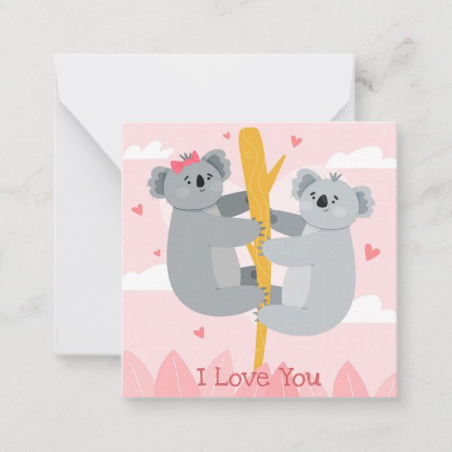 Carte De Correspondance Jolie Saint-Valentin (Devant)
