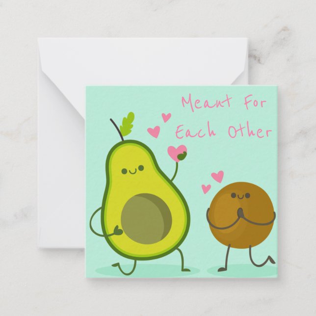 Carte De Correspondance Jolie Saint-Valentin (Devant)