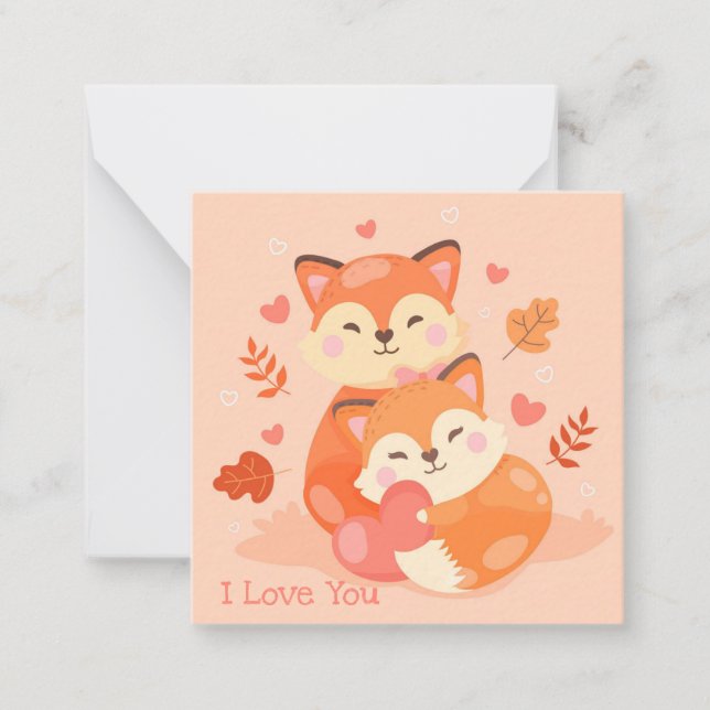 Carte De Correspondance Jolie Saint-Valentin (Devant)