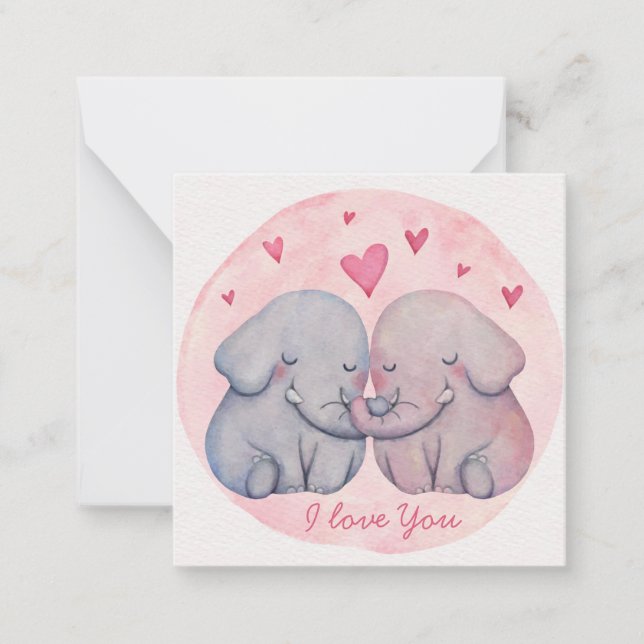 Carte De Correspondance Jolie Saint-Valentin (Devant)
