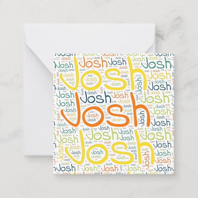 Carte De Correspondance Josh (Devant)