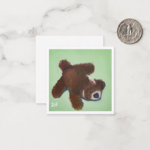 Carte De Correspondance Jouet à peluche de chiot