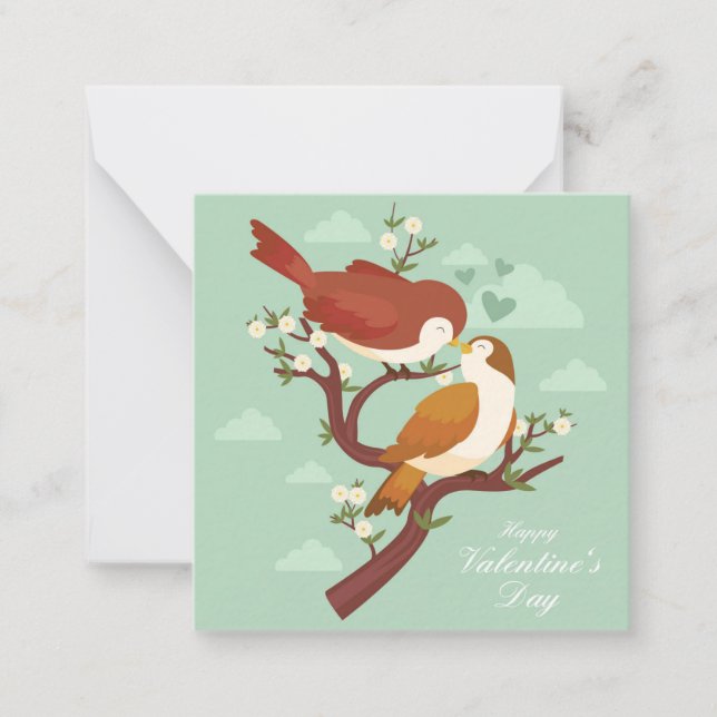 Carte De Correspondance Journée de la Saint-Valentin mignonne (Devant)