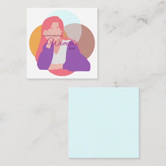Carte De Correspondance Journée internationale de la femme (Devant / Derrière)