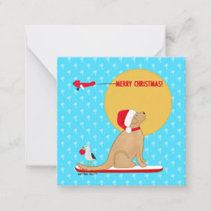 Carte De Correspondance Jours de plage Ensemble de cartes-cadeaux de Noël 