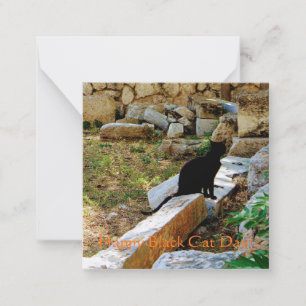 Carte De Correspondance Joyeuse Journée des Chats Noirs !