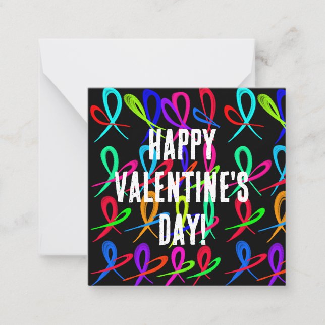 Carte De Correspondance Joyeuse Saint-Valentin  (Devant)