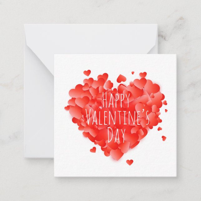 Carte De Correspondance Joyeuse Saint-Valentin (Devant)
