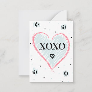 Carte De Correspondance Joyeuse Saint-Valentin   Câlins et bisous