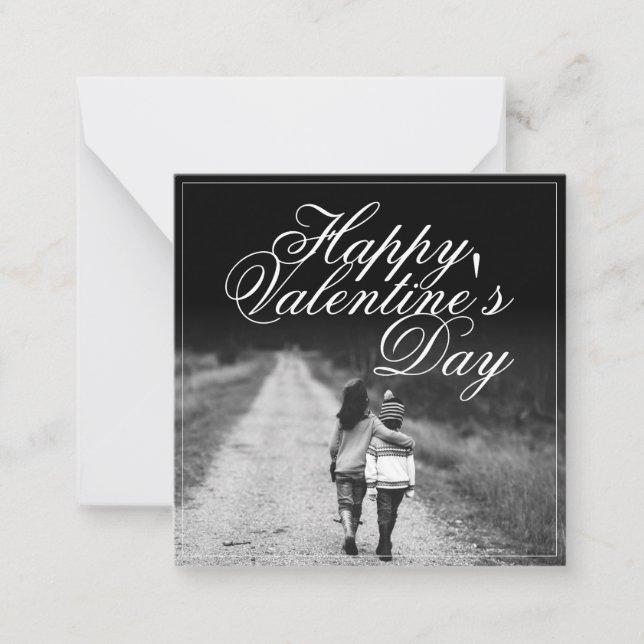 Carte De Correspondance Joyeuse Saint-Valentin - côte à côte (Devant)