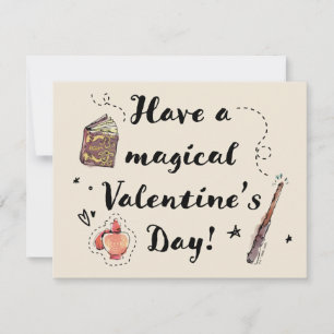 Carte De Correspondance Joyeuse Saint-Valentin Magique