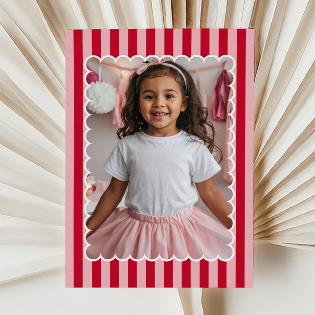 Carte De Correspondance Joyeuse Saint-Valentin Photo moderne personnalisé (Créateur téléchargé)