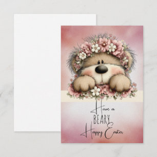 Carte De Correspondance Joyeuses Pâques tout plein d'ours