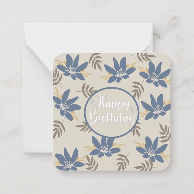 Carte De Correspondance Joyeux anniversaire (Devant)