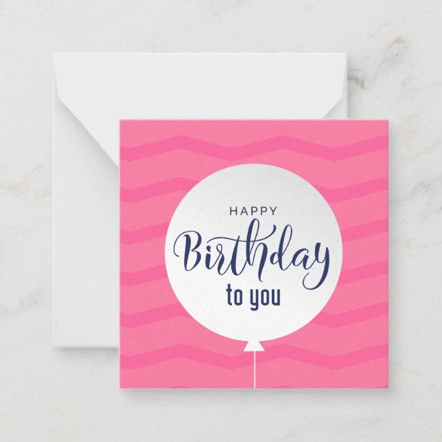 Carte De Correspondance Joyeux anniversaire (Devant)