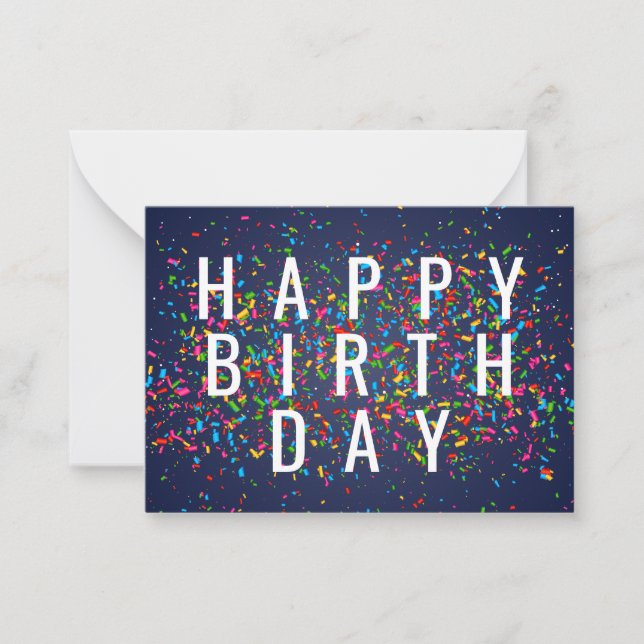 Carte De Correspondance Joyeux anniversaire (Devant)