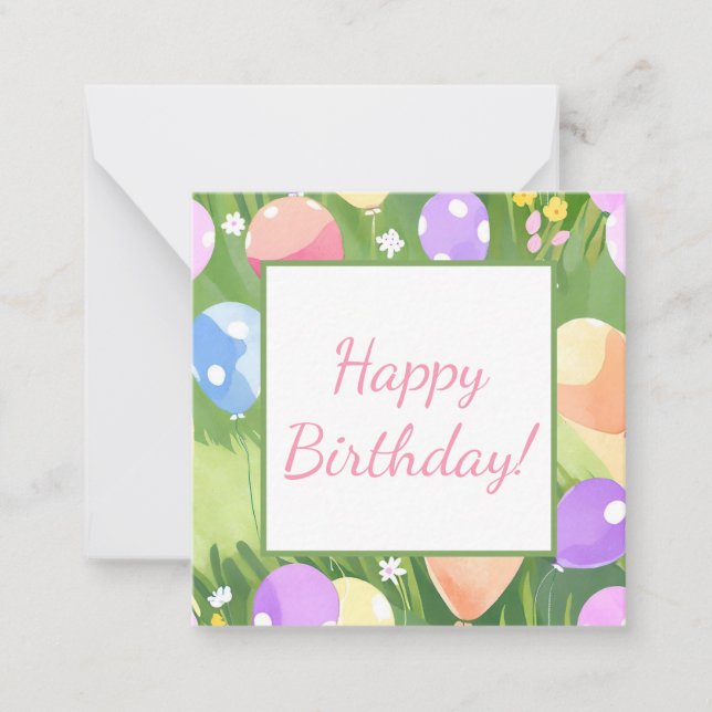 Carte De Correspondance Joyeux anniversaire ! (Devant)