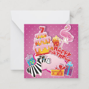 Carte De Correspondance Joyeux Anniversaire Enfants Mignons