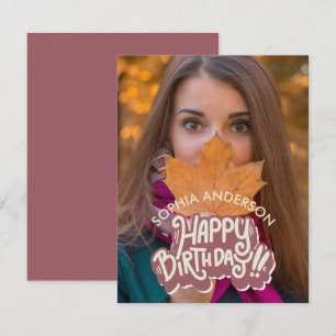 Carte De Correspondance Joyeux anniversaire personnalisable