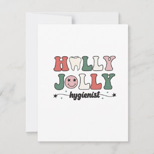Carte De Correspondance Joyeux et Hygiéniste dentiste Noël Santa