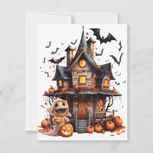 Carte De Correspondance Joyeux Halloween Ghoul