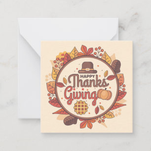 Carte De Correspondance Joyeux jour de Thanksgiving