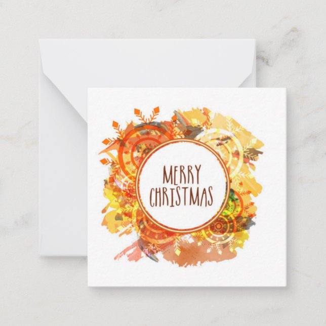 Carte De Correspondance Joyeux Noël (Devant)