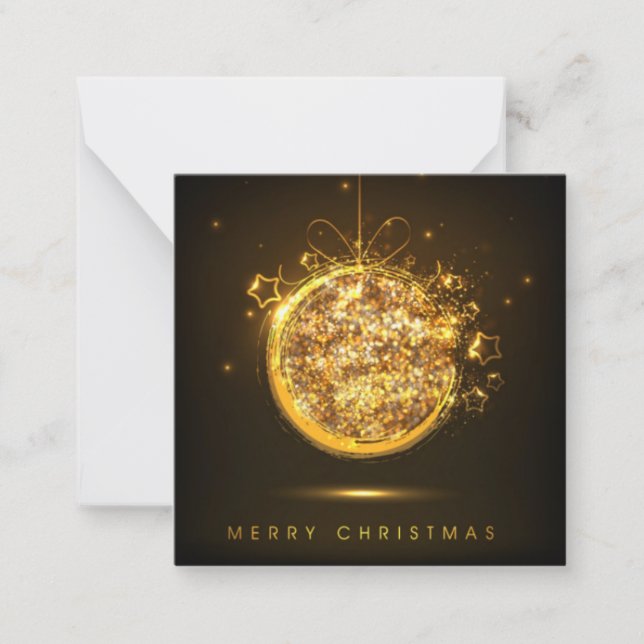 Carte De Correspondance Joyeux Noël (Devant)