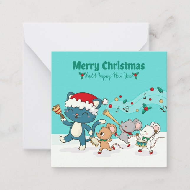 Carte De Correspondance Joyeux Noël (Devant)