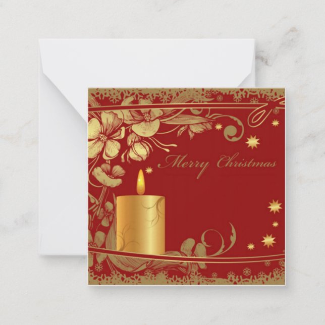 Carte De Correspondance Joyeux Noël (Devant)