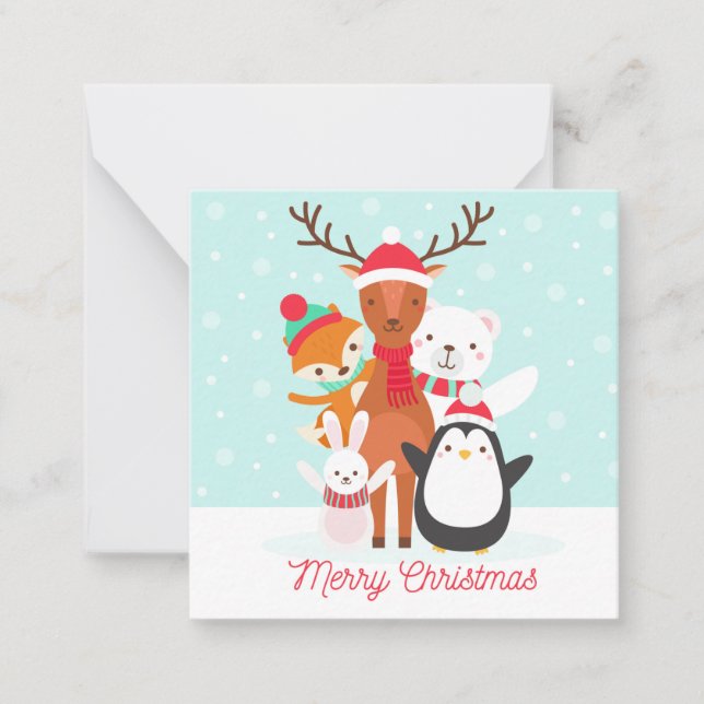 Carte De Correspondance Joyeux Noël (Devant)