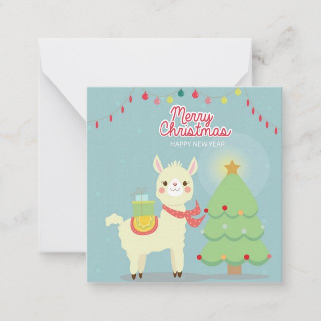 Carte De Correspondance Joyeux Noël (Devant)