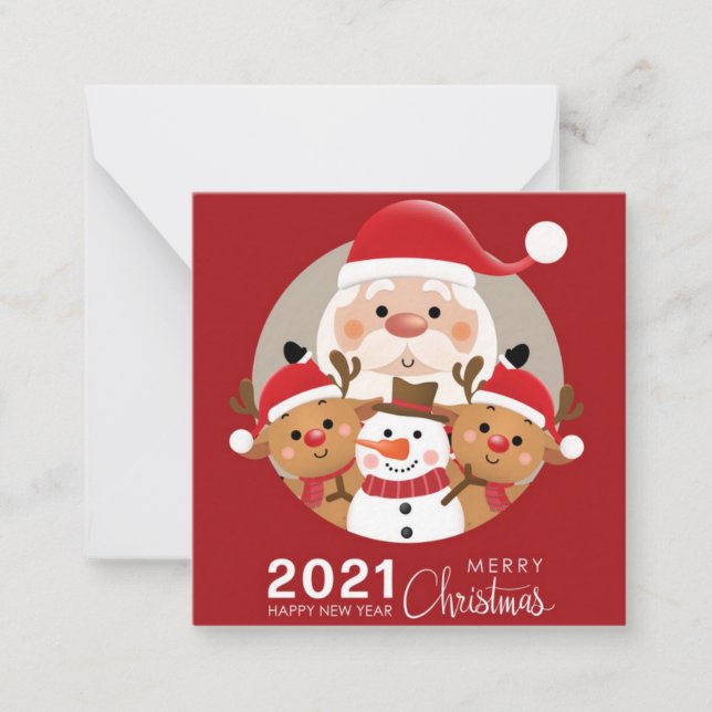 Carte De Correspondance Joyeux Noël (Devant)