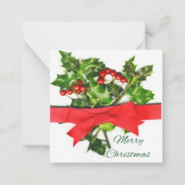 Carte De Correspondance Joyeux Noël (Devant)