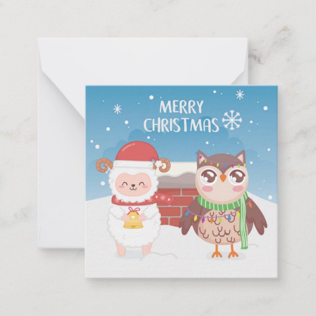 Carte De Correspondance Joyeux Noël/Bonne Année (Devant)