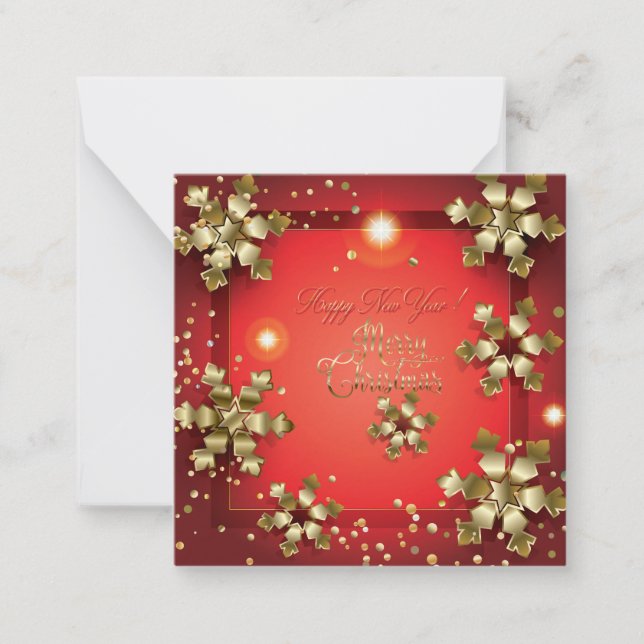 Carte De Correspondance Joyeux Noël et Bonne Année ! XMAS 2026 (Devant)