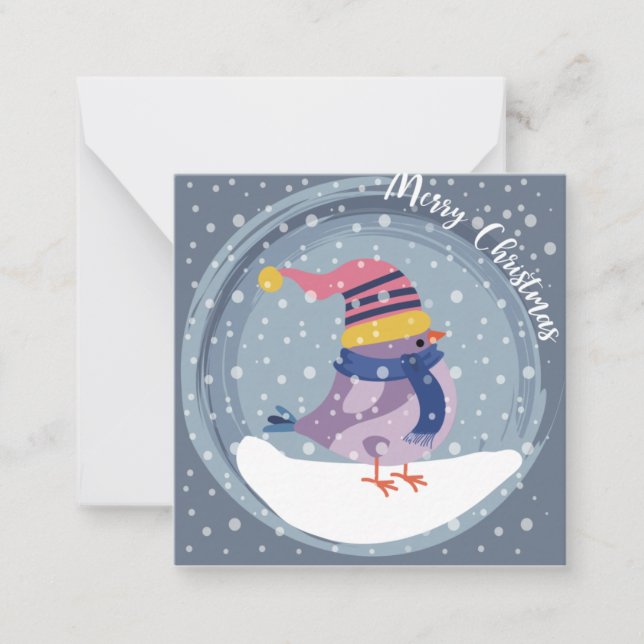 Carte De Correspondance Joyeux Noël mignon (Devant)