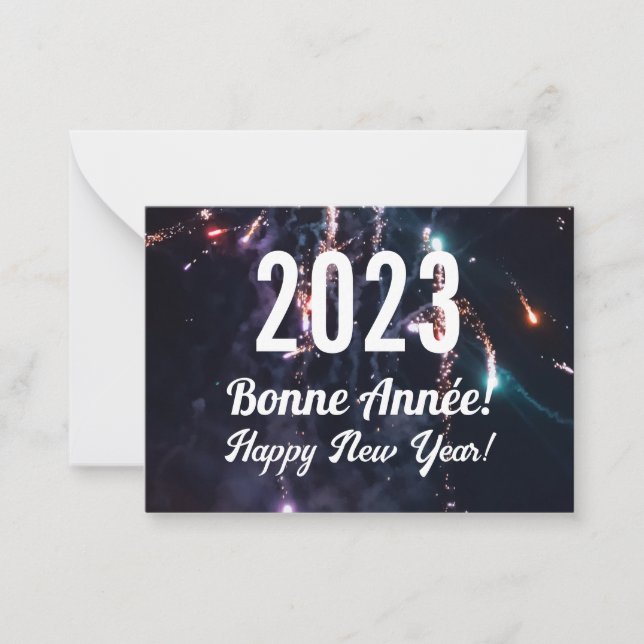 Carte De Correspondance Joyeux Nouvel An français  (Devant)