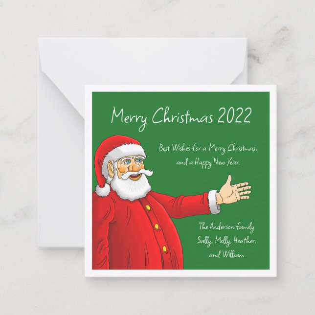 Carte De Correspondance Joyeux Père Noël (Devant)