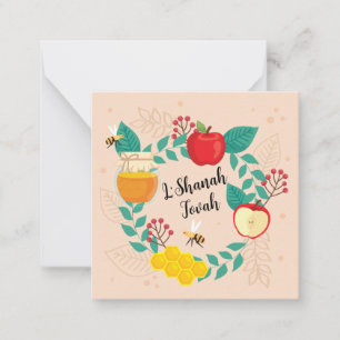 Carte De Correspondance Joyeux Rosh Hashanah L'Shanah Tovah Holiday